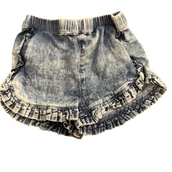 Tucker + Tate Girls' Ruffle Hem Denim Shorts - Size 4 - Picture 1 of 4